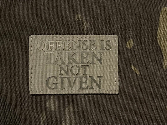 Offense is taken not given v2